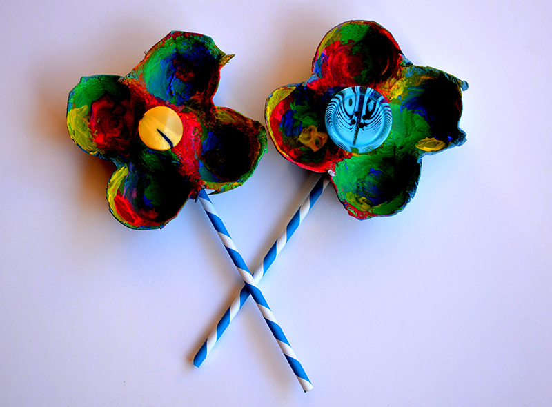 Egg Carton Flowers