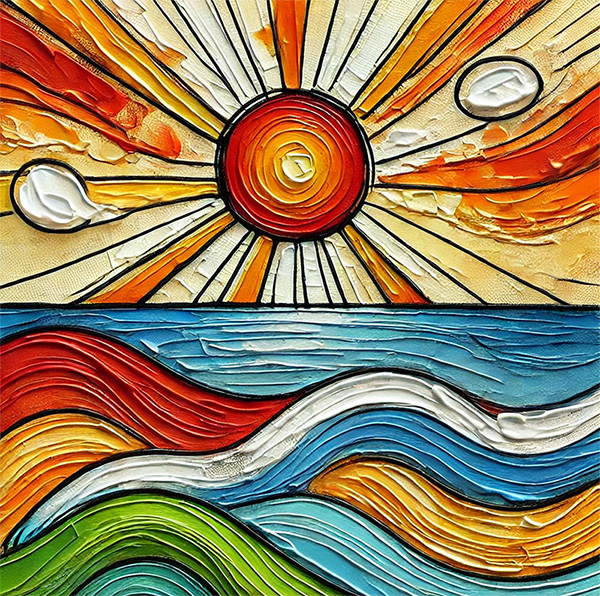 Sunrise Over the Sea